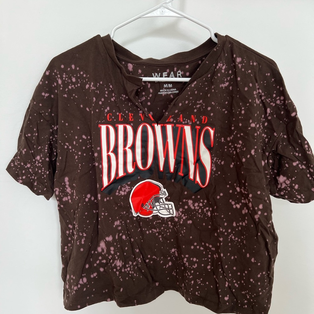 Cleveland Browns Women's Brown Short Sleeve Tee